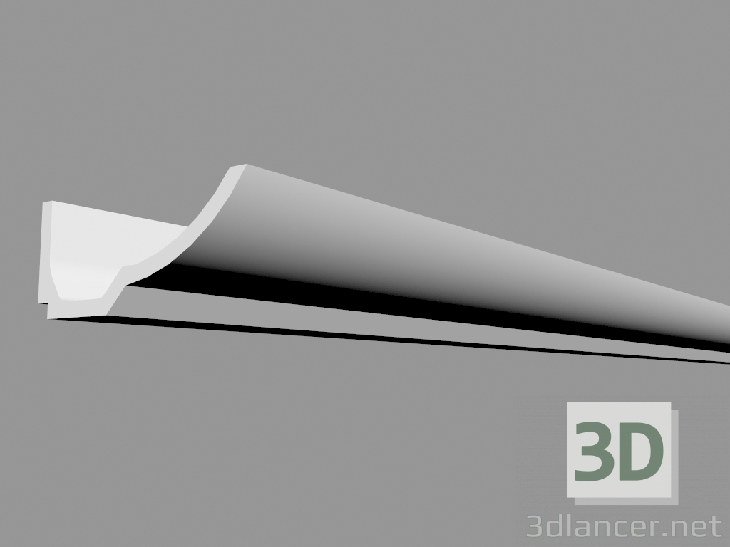 Modelo 3d Cornija para iluminação oculta C351 - Bote (200 x 7,4 x 17,3 cm) - preview