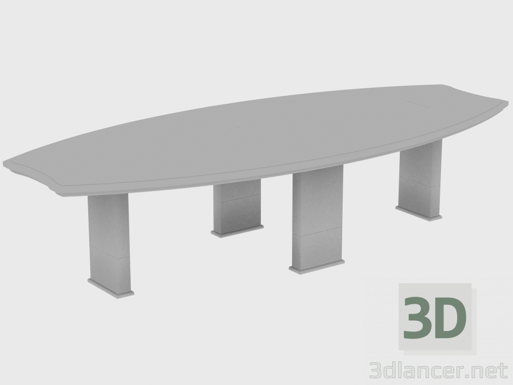 3d model Dining table EDWARD TABLE OVAL (320x135xH74) - preview