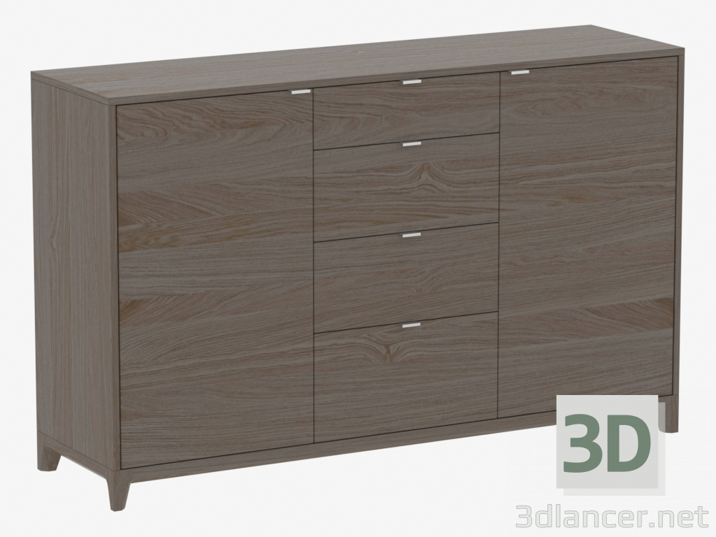 3D Modell Truhe FALL №4 (IDC016107000) - Vorschau