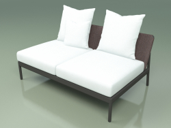 Central sofa module 006 (Metal Smoke, Batyline Brown)