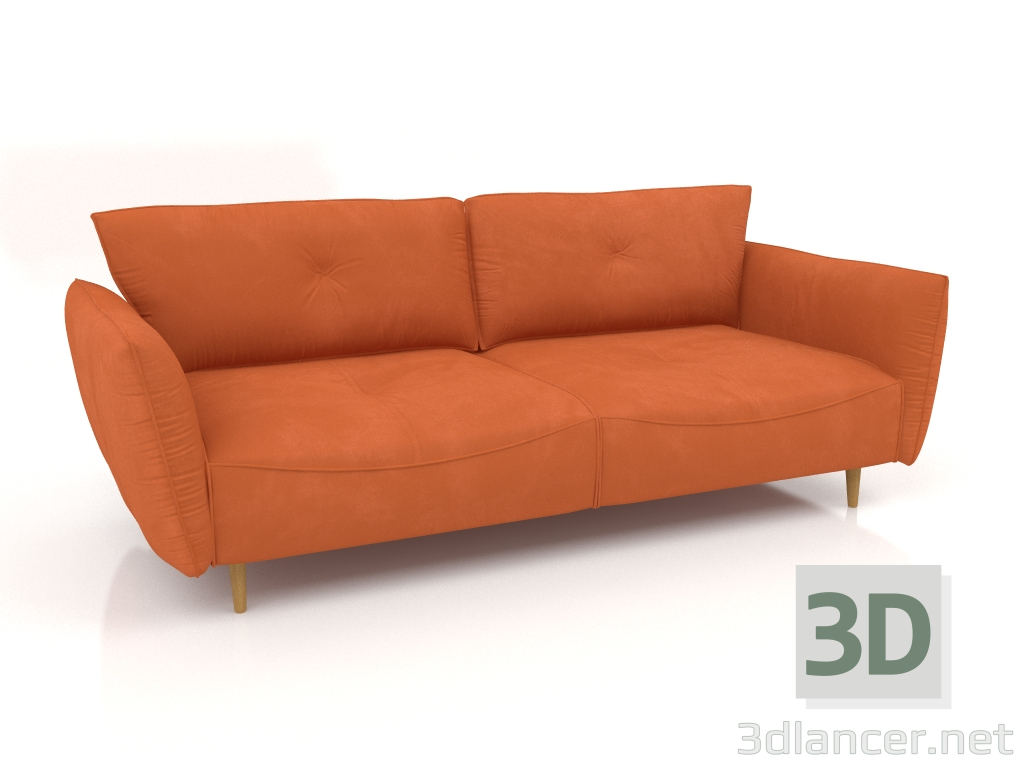 modello 3D Lyukke Relax divano 3 posti dritto - anteprima