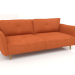 3D Modell Lyukke Relax gerades 3-Sitzer-Sofa - Vorschau