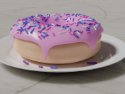 Modelo 3D de rosquinha | MODELO 3D DONUT HIGH POLY Modelo 3D