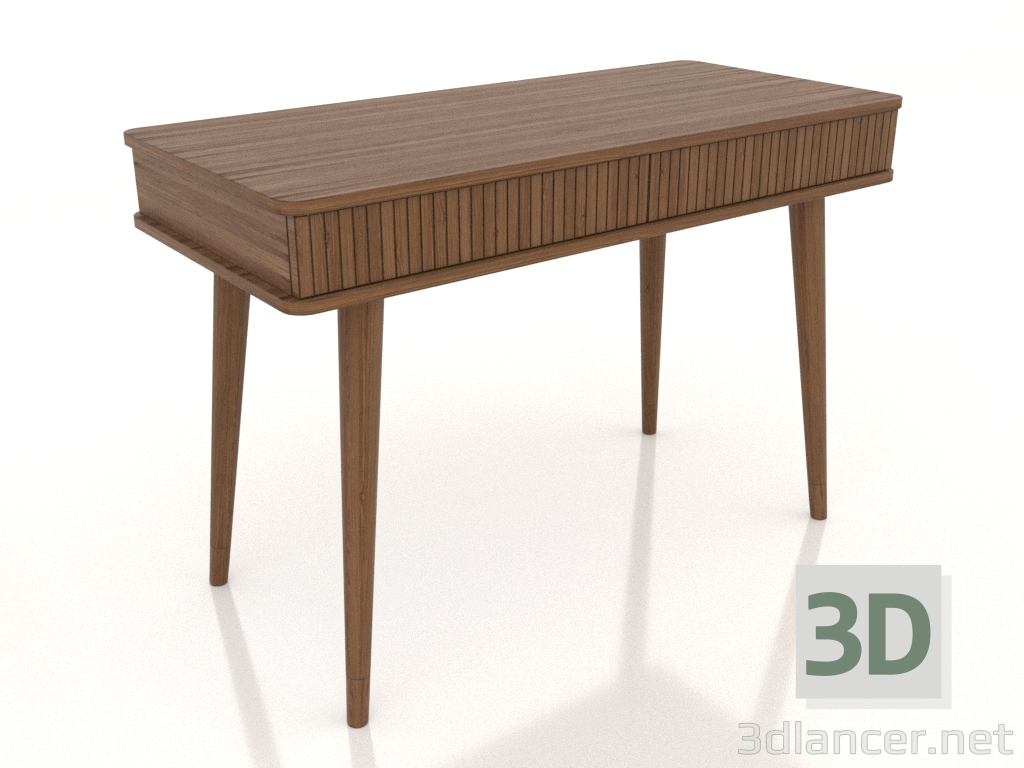 modello 3D Scrivania 1100x500 mm (noce chiaro) - anteprima