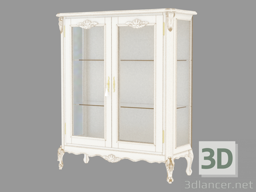 Modelo 3d Apresente de duas portas BN8806 (branco com patina dourado) - preview