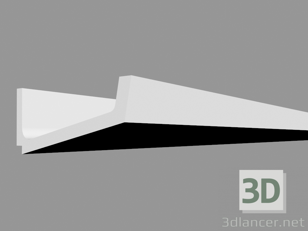 3d модель Карниз для прихованого освітлення C352 - Flat (200 x 7.6 x 17.1 cm) – превью