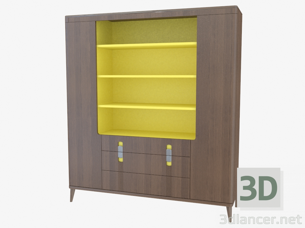 modello 3D Libreria art. 08270102 (1684х448хh1908 mm) - anteprima