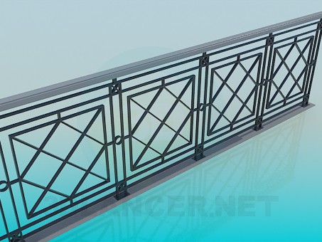 3d model Railing - preview