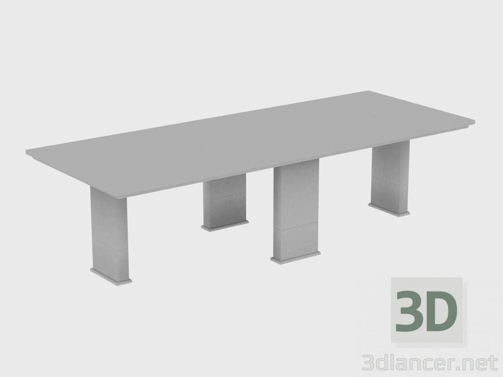 3d model Mesa de comedor EDWARD TABLE RECTANGULAR (280x110xH74) - vista previa