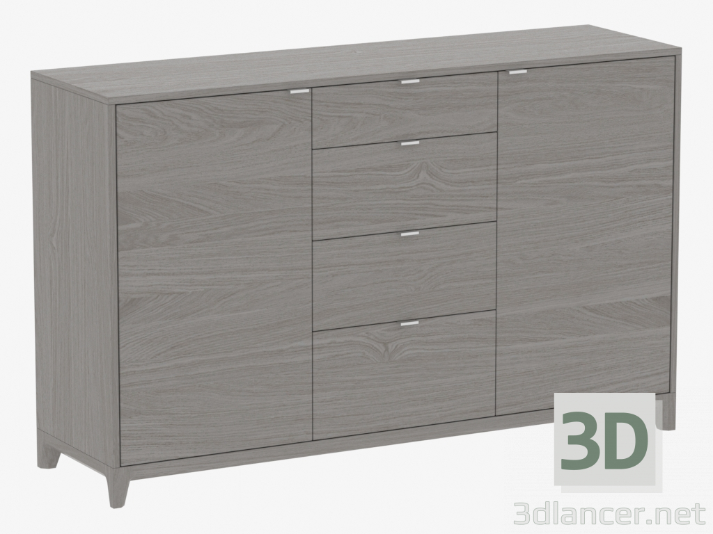 3D Modell Truhe FALL №4 (IDC016104000) - Vorschau