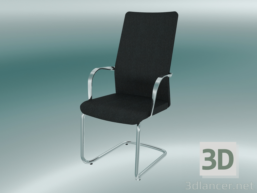 Modelo 3d Console de poltrona com encosto alto - preview