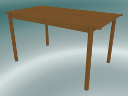 Table Linear Steel (140 cm, Brunt Orange)