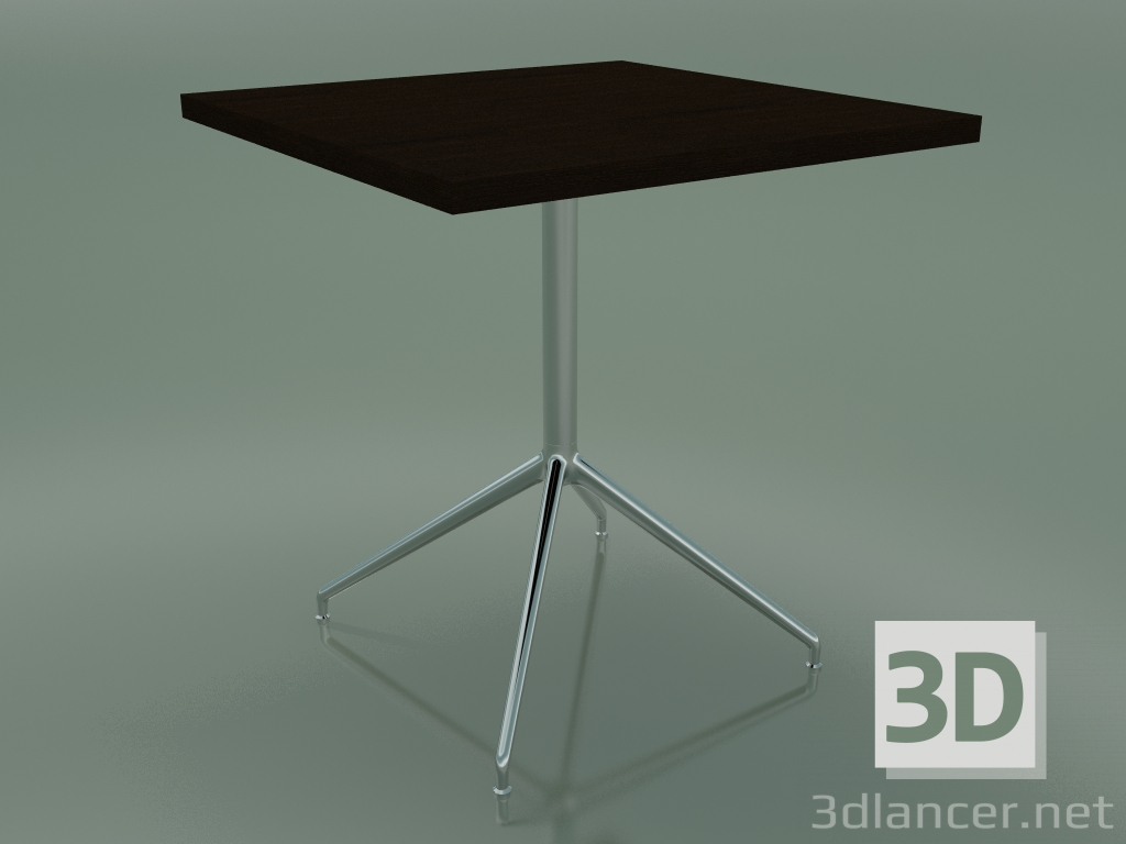 3D Modell Quadratischer Tisch 5754 (H 74,5 - 70 x 70 cm, Wenge, LU1) - Vorschau