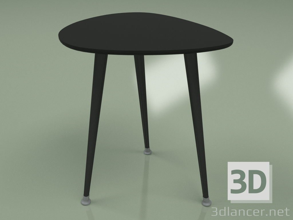 3D modeli Yan sehpa Drop (siyah) - önizleme