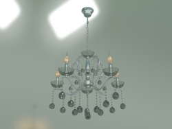 Lustre suspendu Brezza 10107-5 (cristal fumé chromé)