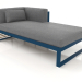 3D Modell Modulares Sofa, Abschnitt 2 rechts (Graublau) - Vorschau