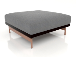 Module canapé, pouf (Noir)