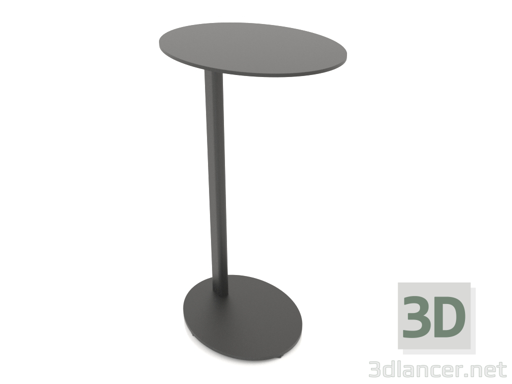 modèle 3D Table de chevet ovale MONO (parallèle au piètement, 30X40X65) - preview