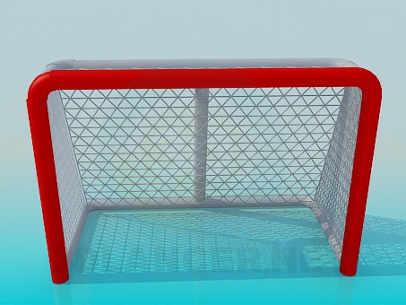 3d model Puerta de hockey - vista previa