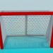 3d model Puerta de hockey - vista previa