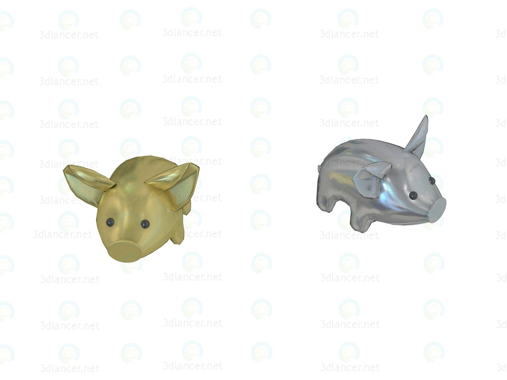 3d model Almohada de cerdo pequeña de Aquarama - vista previa