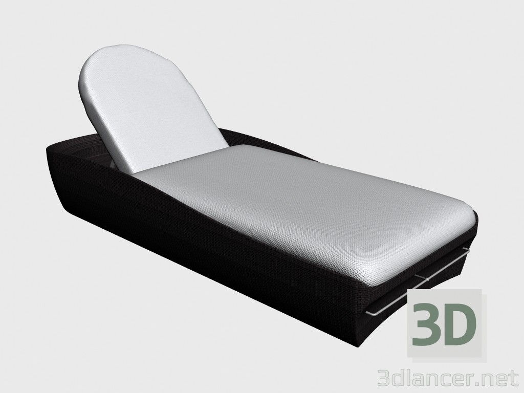 3d модель Шезлонг Deckchair With Interior Box 46600 46650 – превью