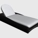 modèle 3D Chaise longue avec Deckchair Cinema intérieur boîte 46600 46650 - preview