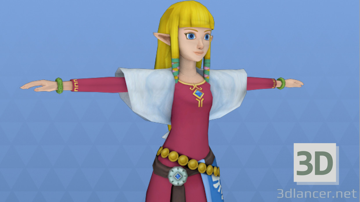 3d model zelda - preview