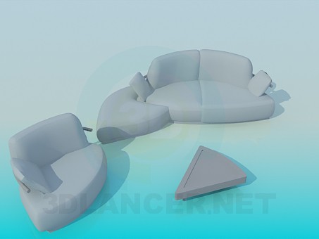 3d model Sofa - preview