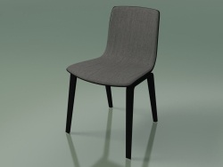 Silla 3938 (4 patas de madera, moldura frontal, abedul negro)