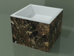 Lavabo da appoggio (01R122301, Emperador M06, L 48, P 48, H 36 cm)