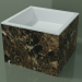 modello 3D Lavabo da appoggio (01R122301, Emperador M06, L 48, P 48, H 36 cm) - anteprima