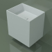 modello 3D Lavabo sospeso (02UN23101, Glacier White C01, L 48, P 36, H 48 cm) - anteprima