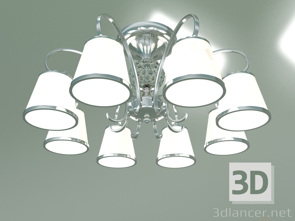 modello 3D Lampadario a soffitto 60088-8 (cromo) - anteprima