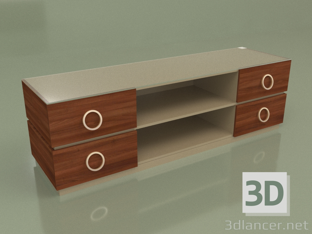 3d model Soporte TV DN 210 (Nogal) - vista previa