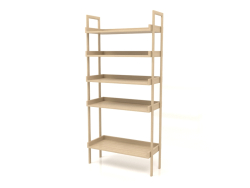 Rack ST 03 (sem pedestal) (900x400x1900, madeira branca)