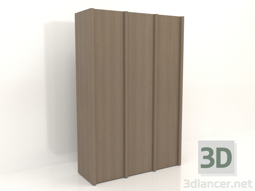 3d модель Шкаф MW 05 wood (1863x667x2818, wood grey) – превью