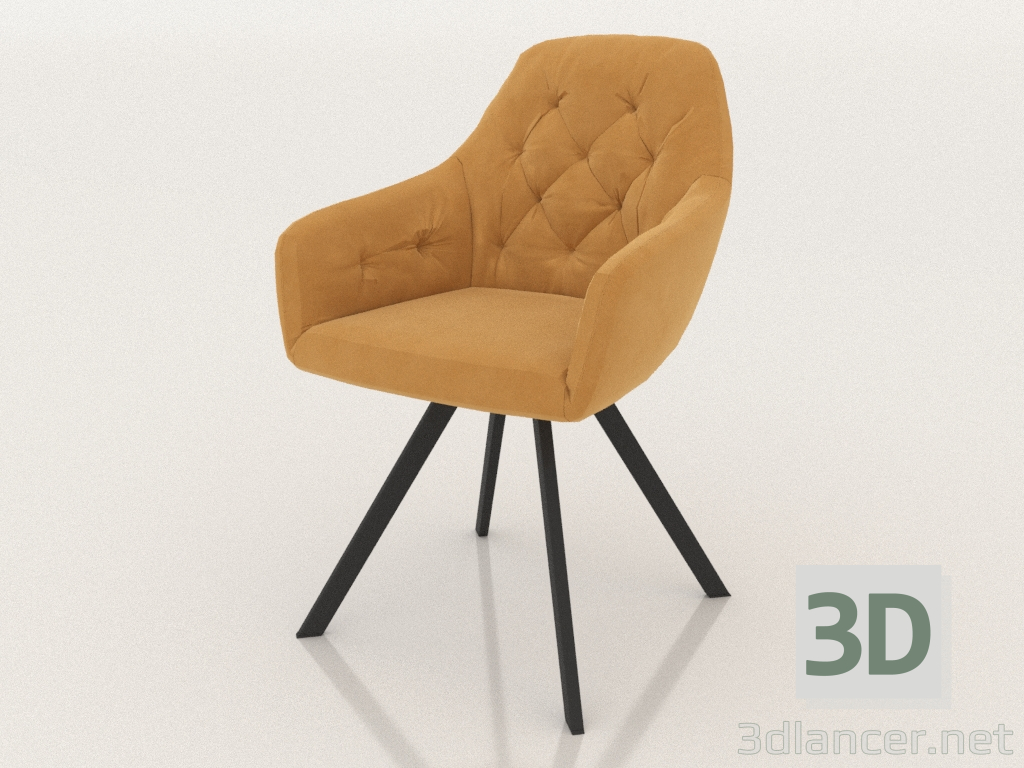 modèle 3D Chaise Glenn (Pêche) - preview