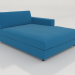 3d model Chaise longue 103 with an armrest on the right - preview