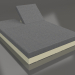 3d model Bed with back 140 (Gold) - preview