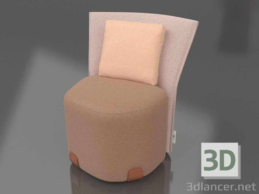 3d model Silla de comedor (terracota) - vista previa