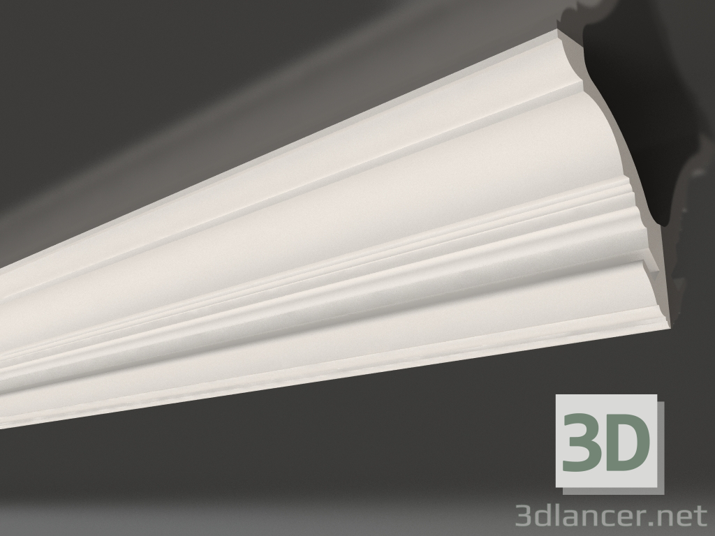 modello 3D Cornice per soffitto in gesso con illuminazione KGC 022 (189х133) - anteprima