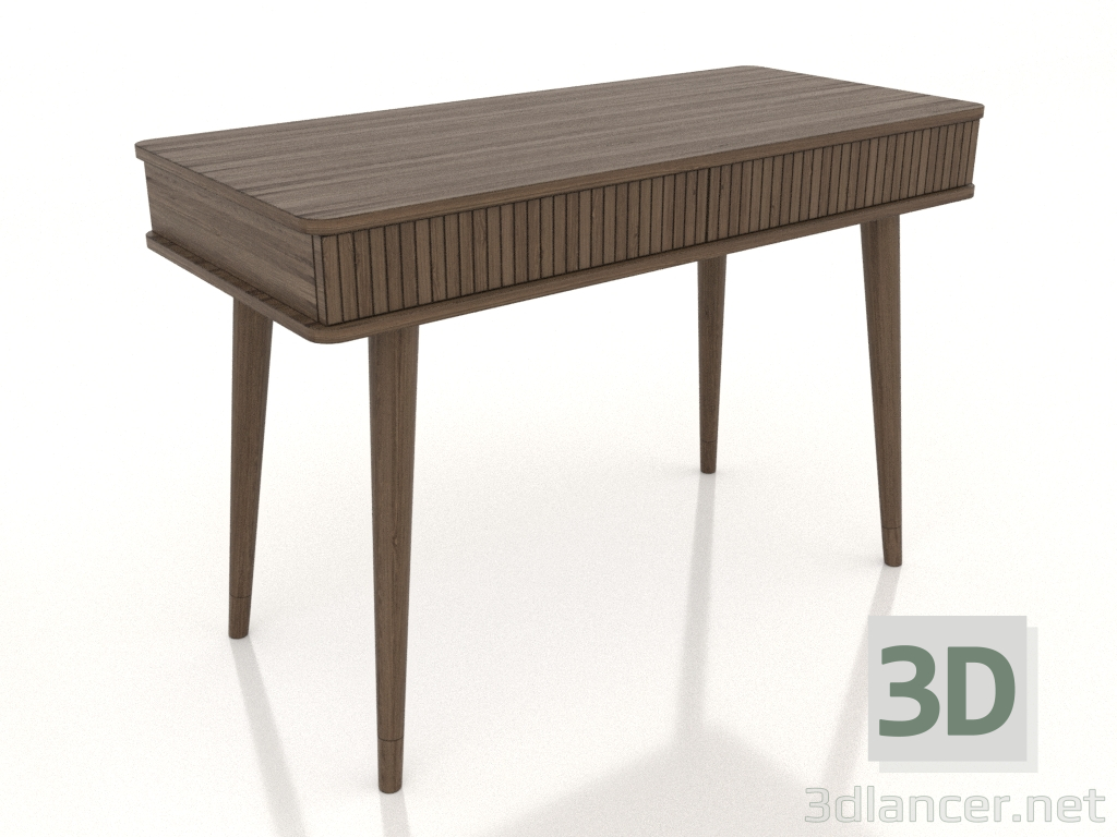 3D Modell Schreibtisch 1100x500 mm (Esche hell Nussbaum) - Vorschau