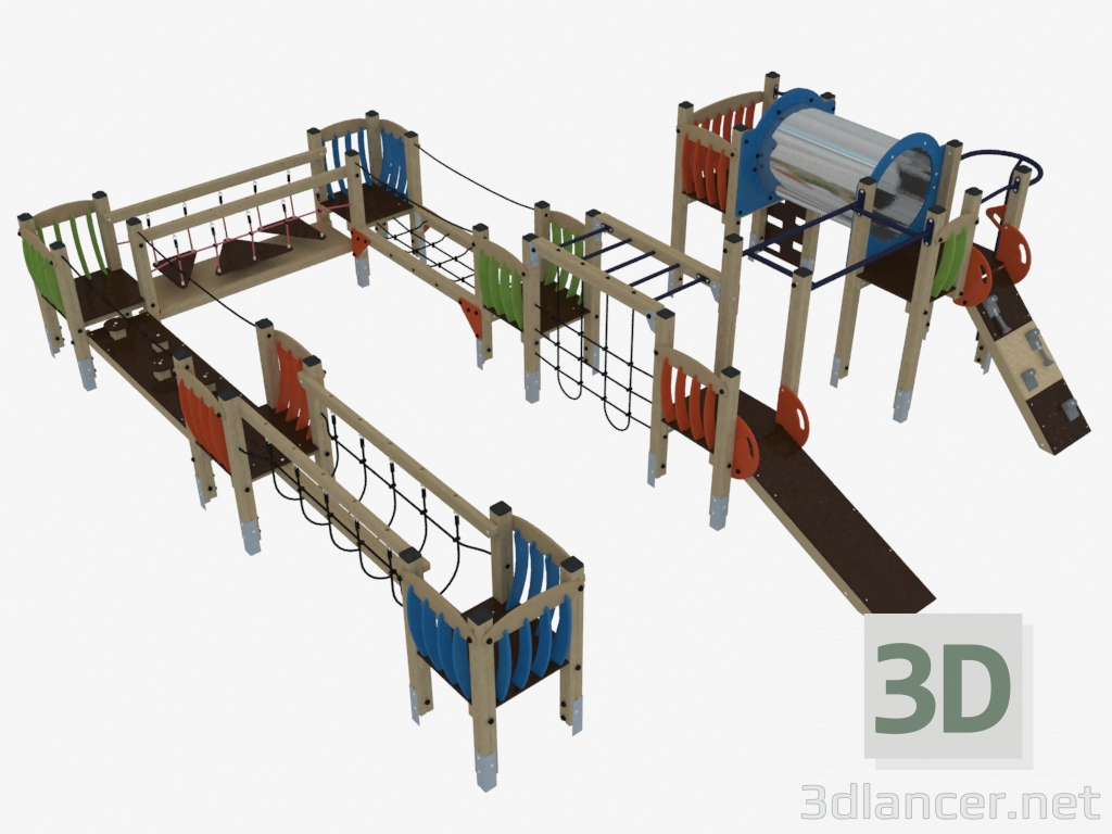 Modelo 3d Jogo complexo - preview