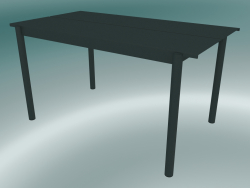 Table Linear Steel (140 cm, vert foncé)