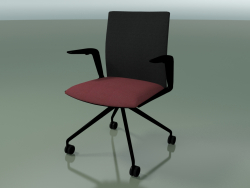 Chair 4801 (4 castors, with upholstery - fabric and mesh, V39)