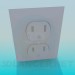 3d model Double socket - preview