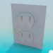 3d model Double socket - preview