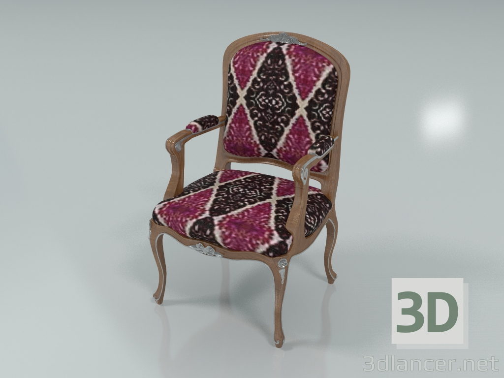 3d model Silla con reposabrazos (art. 12506) - vista previa