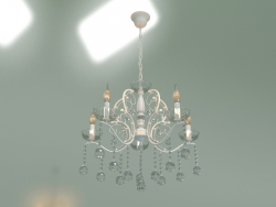 Lustre suspendu Brezza 10107-5 (cristal blanc-clair brillant)